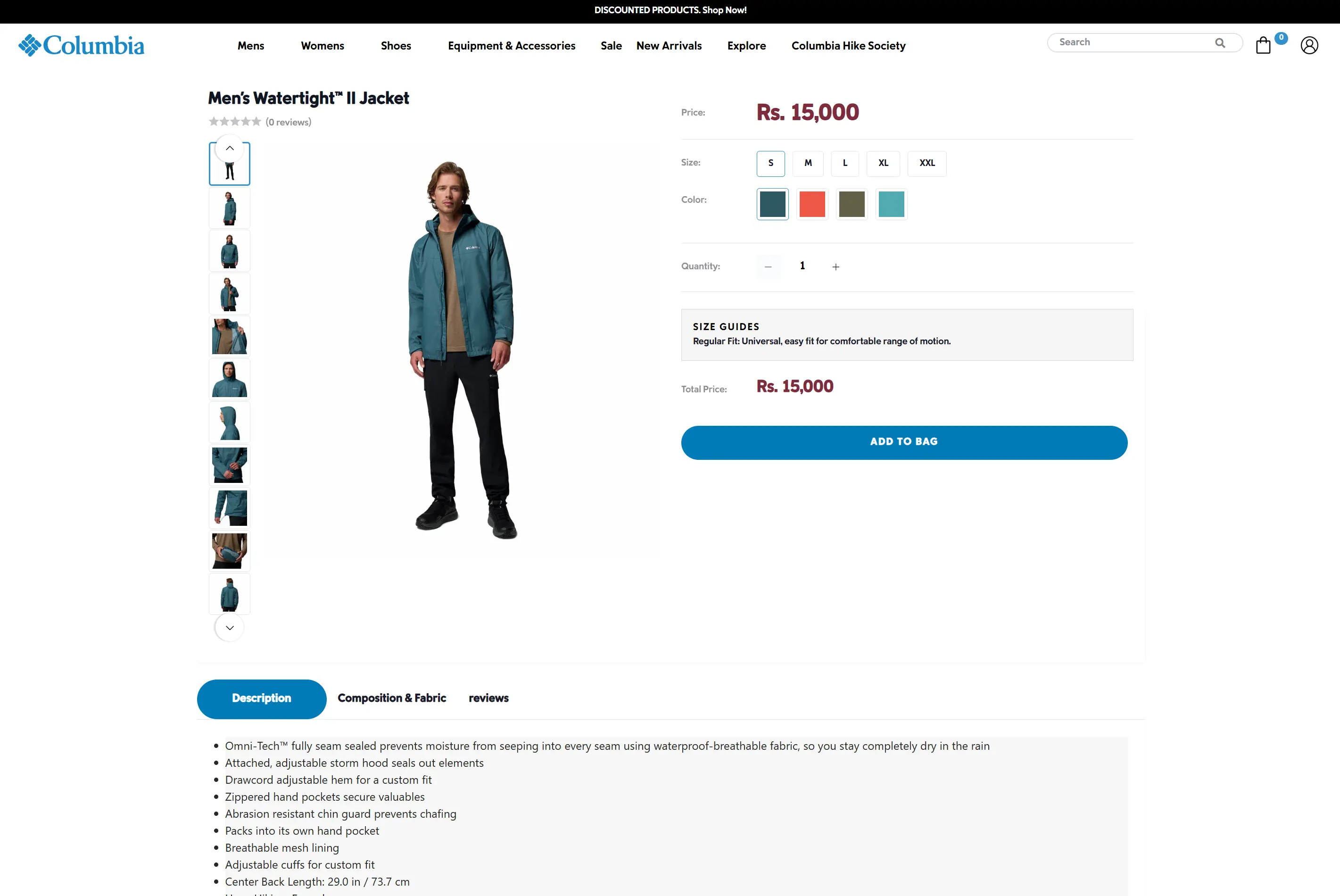 Columbia Sportswear Nepal, screenshot 3 of 3