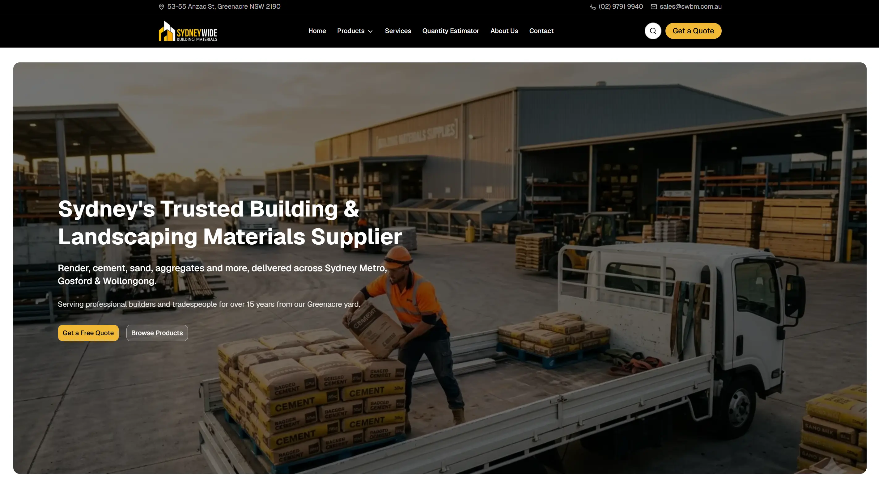 Sydney Wide Building Materials, screenshot 1 of 4